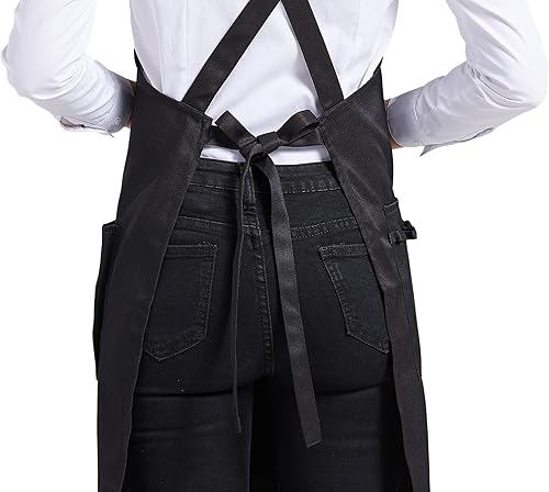 Miniatura 5 de Nanxson Delantal ajustable para mujer, delantal de trabajo profesional con bolsillos para herramientas CF3010