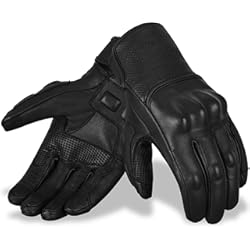 Guantes Dainese Vr46 Hand Fellow - Guantes de piel para motocicleta, compatibles con pantalla táctil, con protección de nudillos