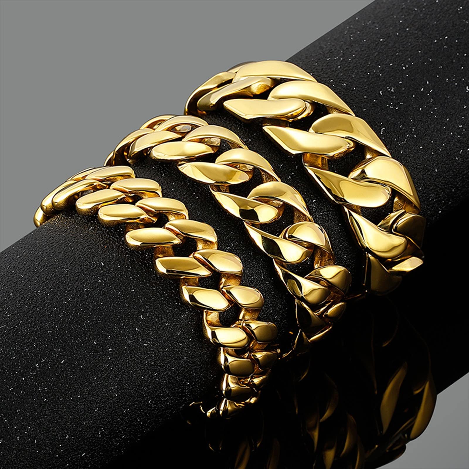 AMDXD Pulseras de amistad, moda de la personalidad, acero inoxidable, pulseras de amistad, 220x21mm, No Gemstone