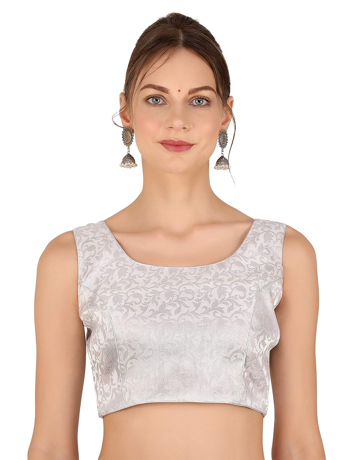ND & R Women Brocade Chanderi Sleeveless Saree Blouse - Review, Price and Buying Guide