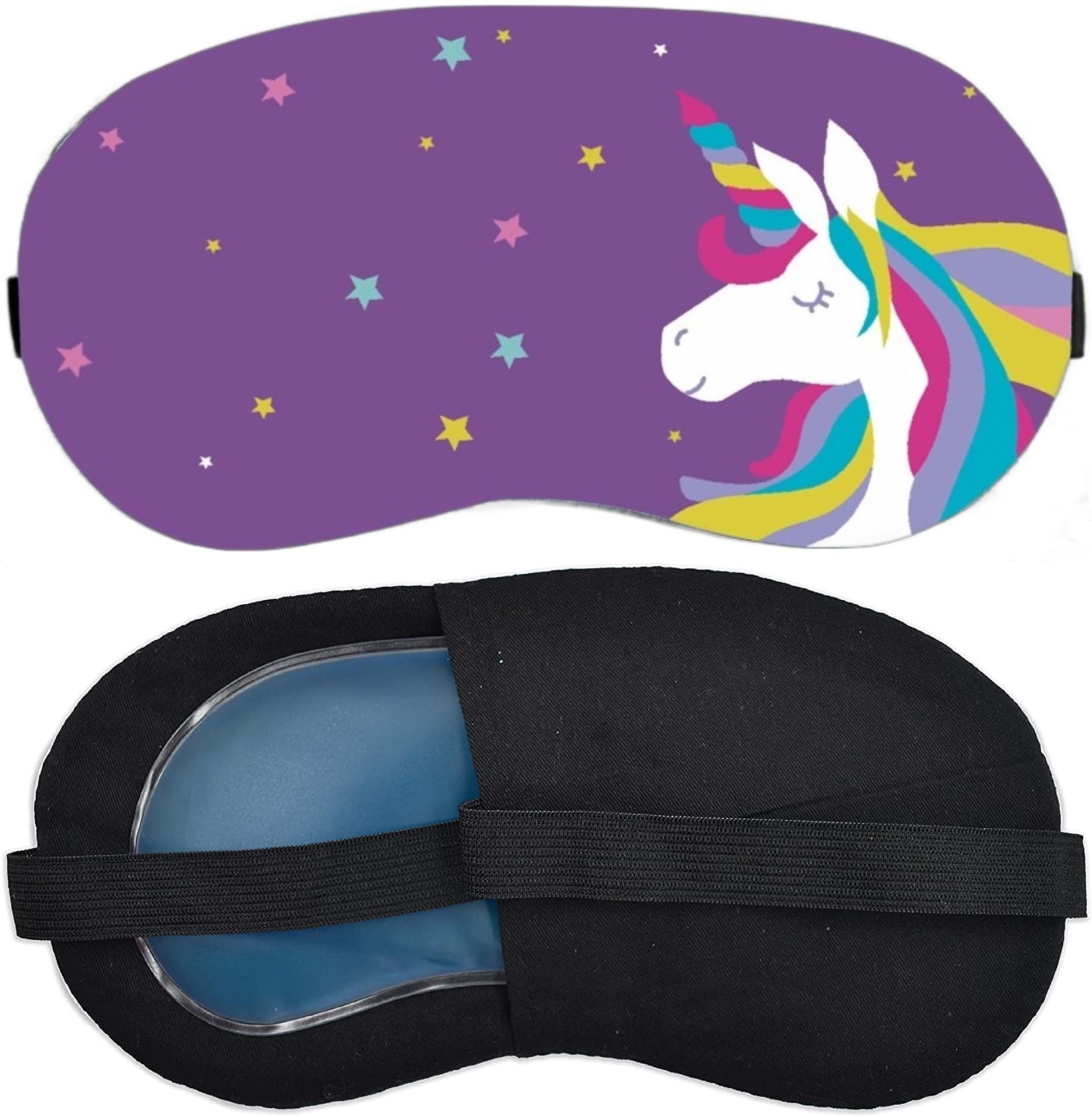 Aoxeria Unicorn Design Sleep Mask with Cooling Gel – Soft & Comfortable Eye Shade for Sleeping, Meditation, Travel – Cute, Gift for Girls & Teens-image-5