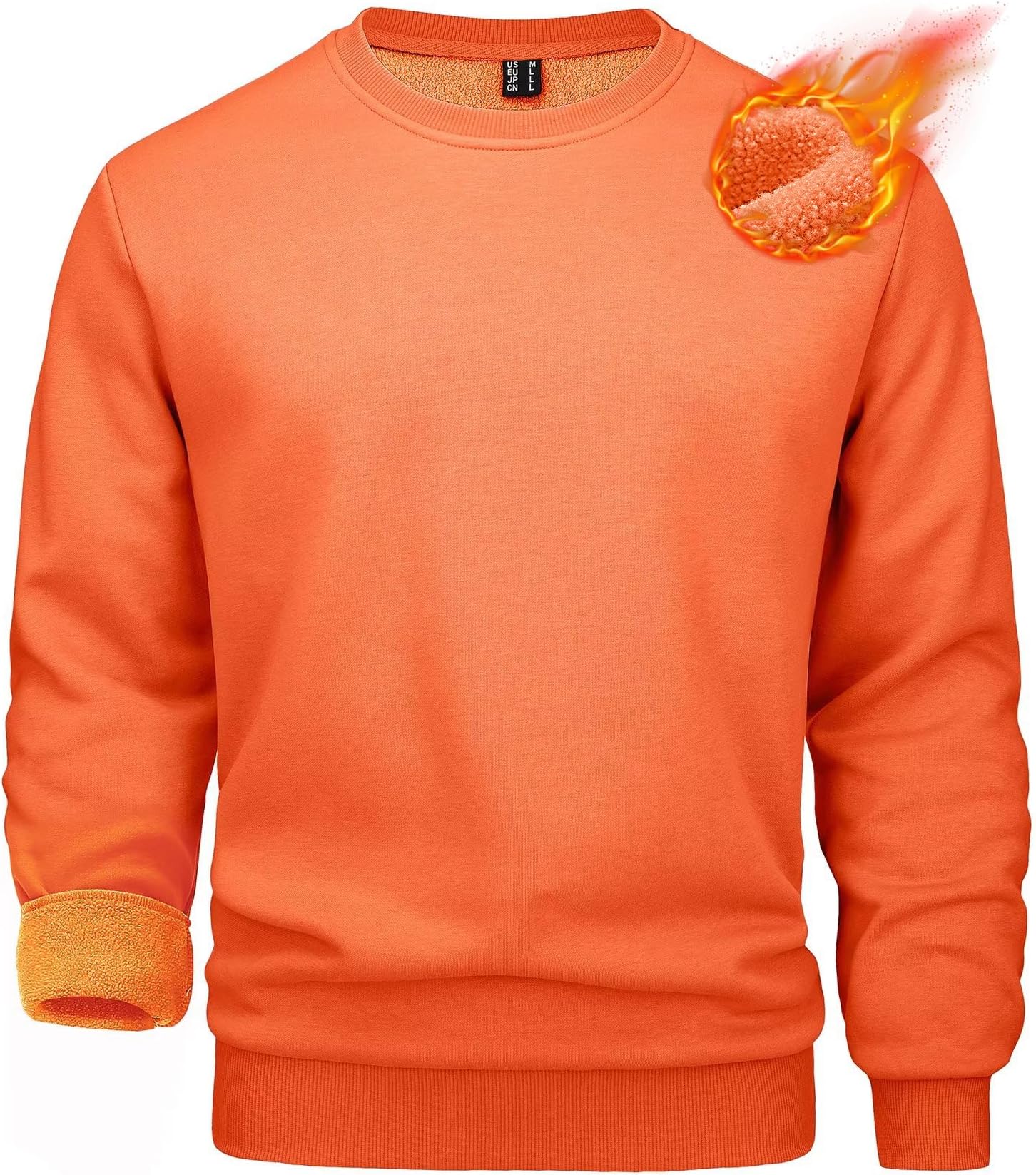 orange adidas crew neck