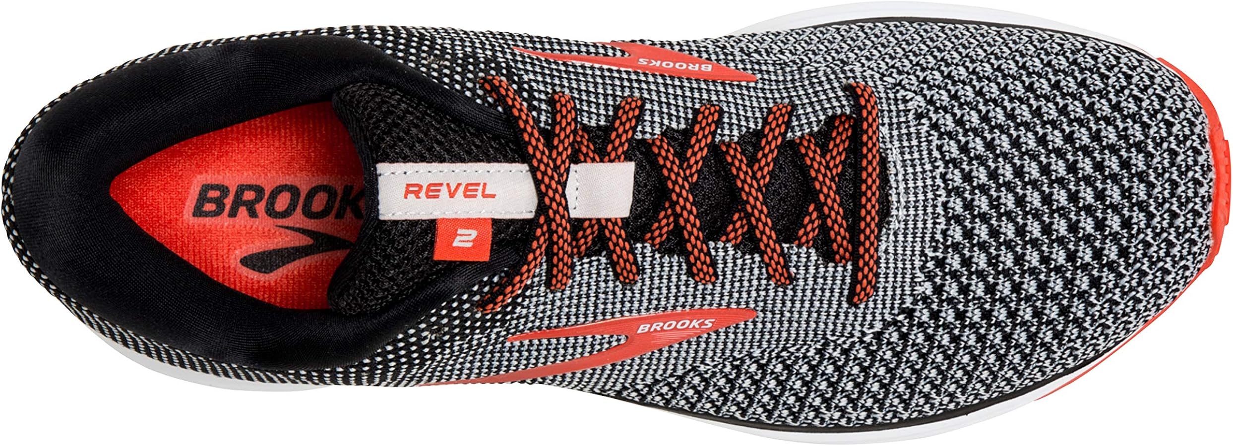 BROOKS‎ Revel 2 Running Shoes Men\'s Size 9 Black Grey Road Running Athletic Gym BROOKS Revel 2 Running Shoes Black Grey Men main image 3