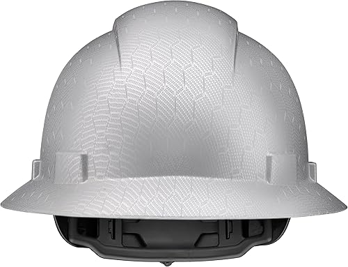 Miniatura 9 de Acerpal Diseño de fibra de carbono sin ventilación de ala completa, mate, casco duro aprobado por la OSHA, suspensión de 6 puntos, casco de