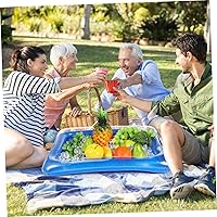 Vista 3 de Barras inflables para servir, bandejas inflables para servir ensaladas, bufé de hielo, soporte para bebidas y alimentos para interiores