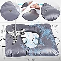 Vista 3 de MINIVON Cojín de asiento para mesita de noche, ajuste universal, cojín de asiento cómodo para ancianos, funda de asiento suave para asiento