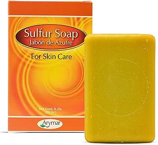 Arymar Sulfur Soap for Skincare, 3 oz - Natural Purifying Bar for Clear, Healthy Skin