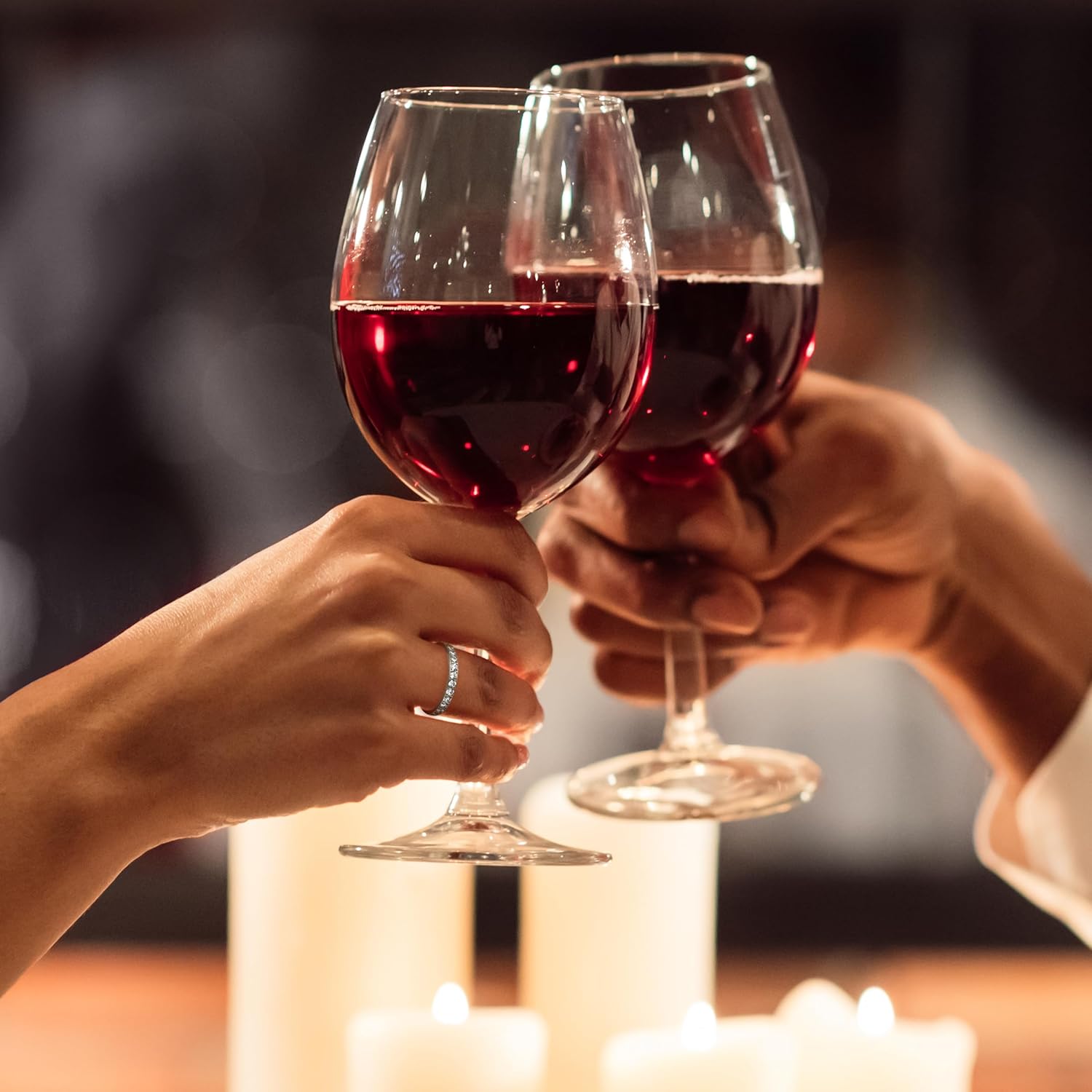 THREE KEYS JEWELRY Women's 2mm 3mm Titanium Ring Silver/Gold/Rose Gold Plated Wedding Band Engagement Ring with Shining Cubic Zirconia - Image 5