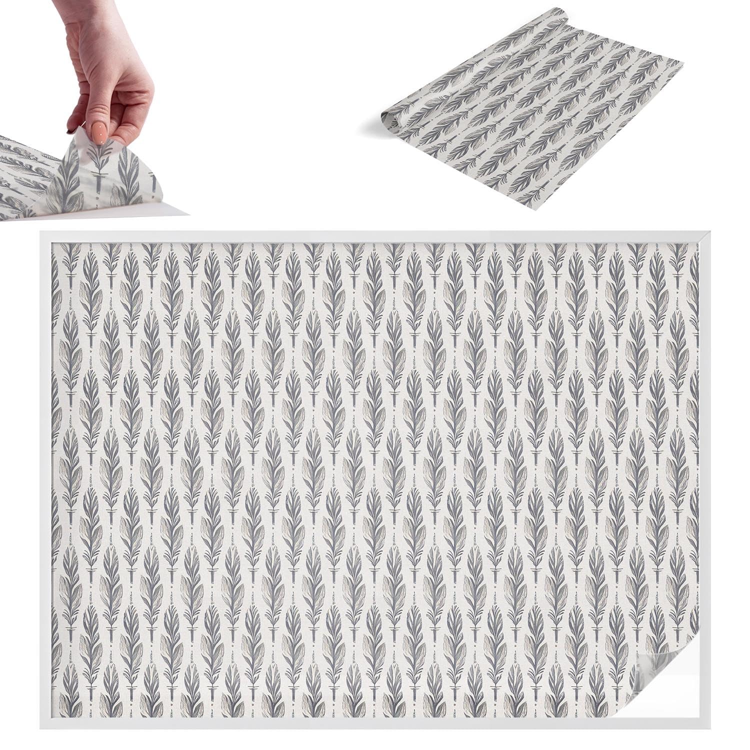 Film opaque pour fenêtre plumes 200x146 cm en PVC anti-UV pour bureau