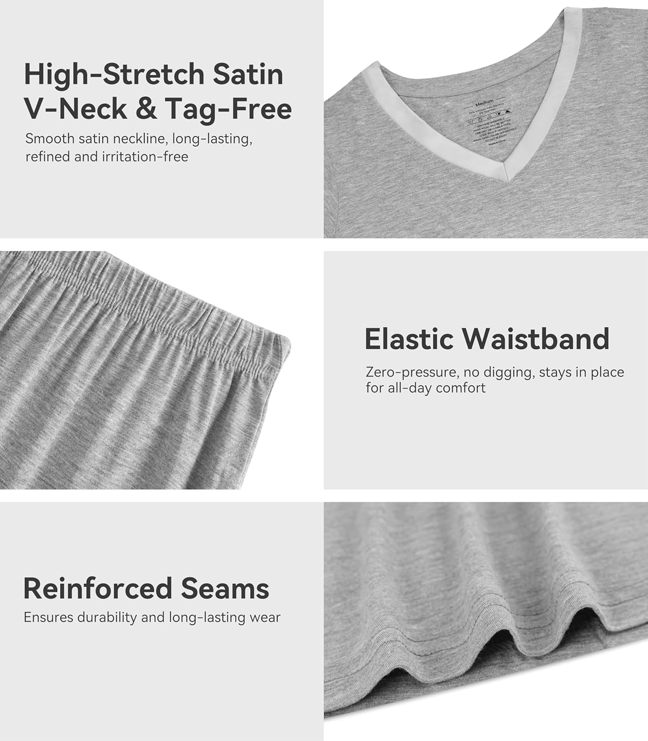 WiWi Viscose from Bamboo Pajamas Set for Women Super Soft Short Sleeve Cooling Summer Plus Size Pjs Sets Sleepwear S-4X - Image 5