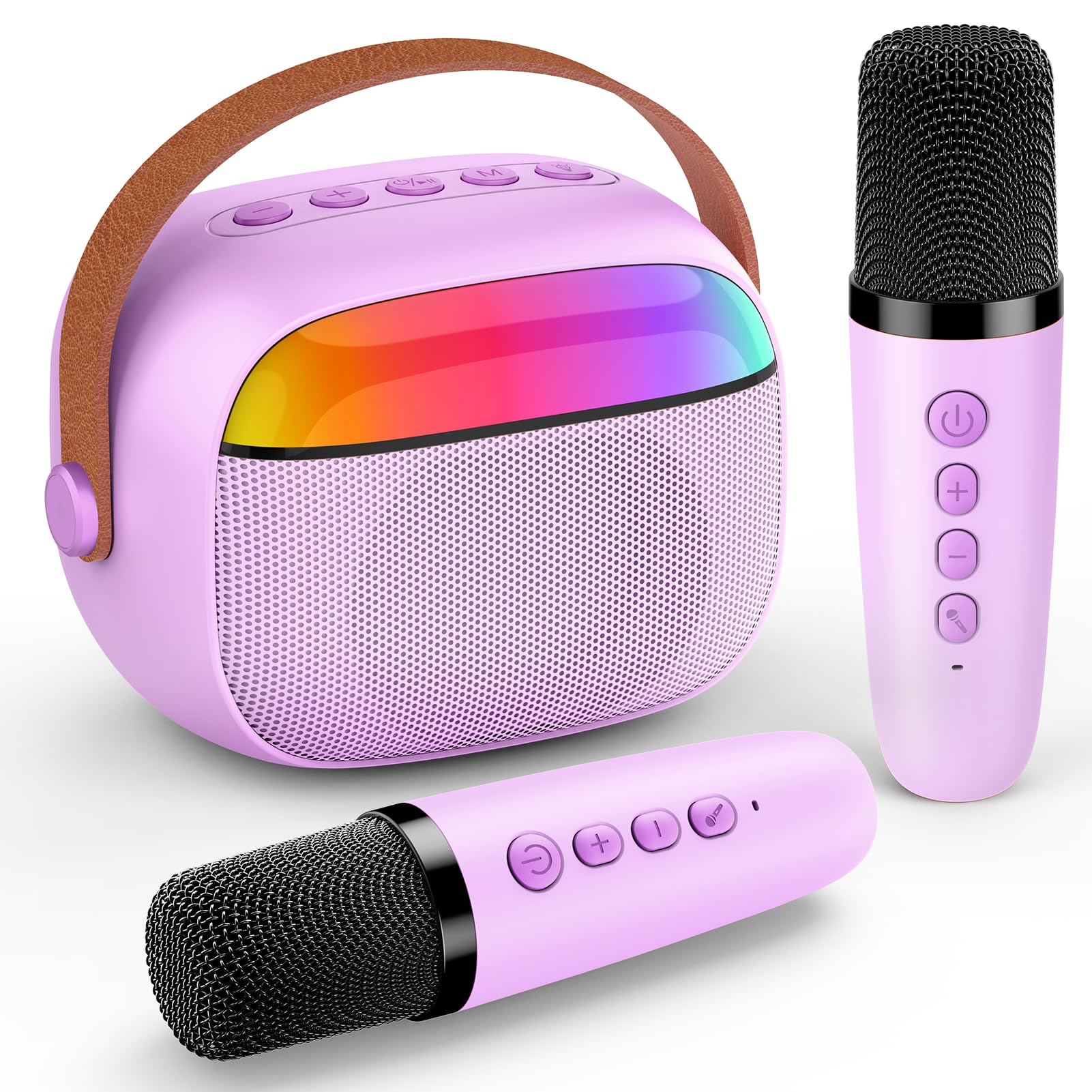 Gralal Regalo Niña 3 4 5 6 7 8 9 10 Años, Karaoke 2 Microfonos Inalambricos Microfono Karaoke Infantil Juguetes Niña 4-11 Años Micrófono Inalámbrico Bluetooth Regalos Niña 3-12 Años Regalo Navidad