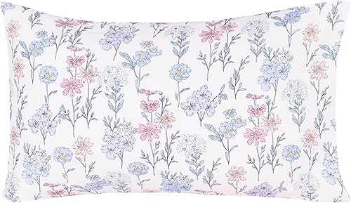 Miniatura 4 de Scientific Sleep Juego de sábanas suaves y divertidas pequeñas de flores silvestres, sábana bajera con bolsillo profundo de 14 pulgadas, juego de