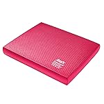 Airex Elite Home Gym Physical Therapy Workout Yoga Exercise Foam Balance Pad with Waterproof and Tear Proof Design for Stretching and More, Pink