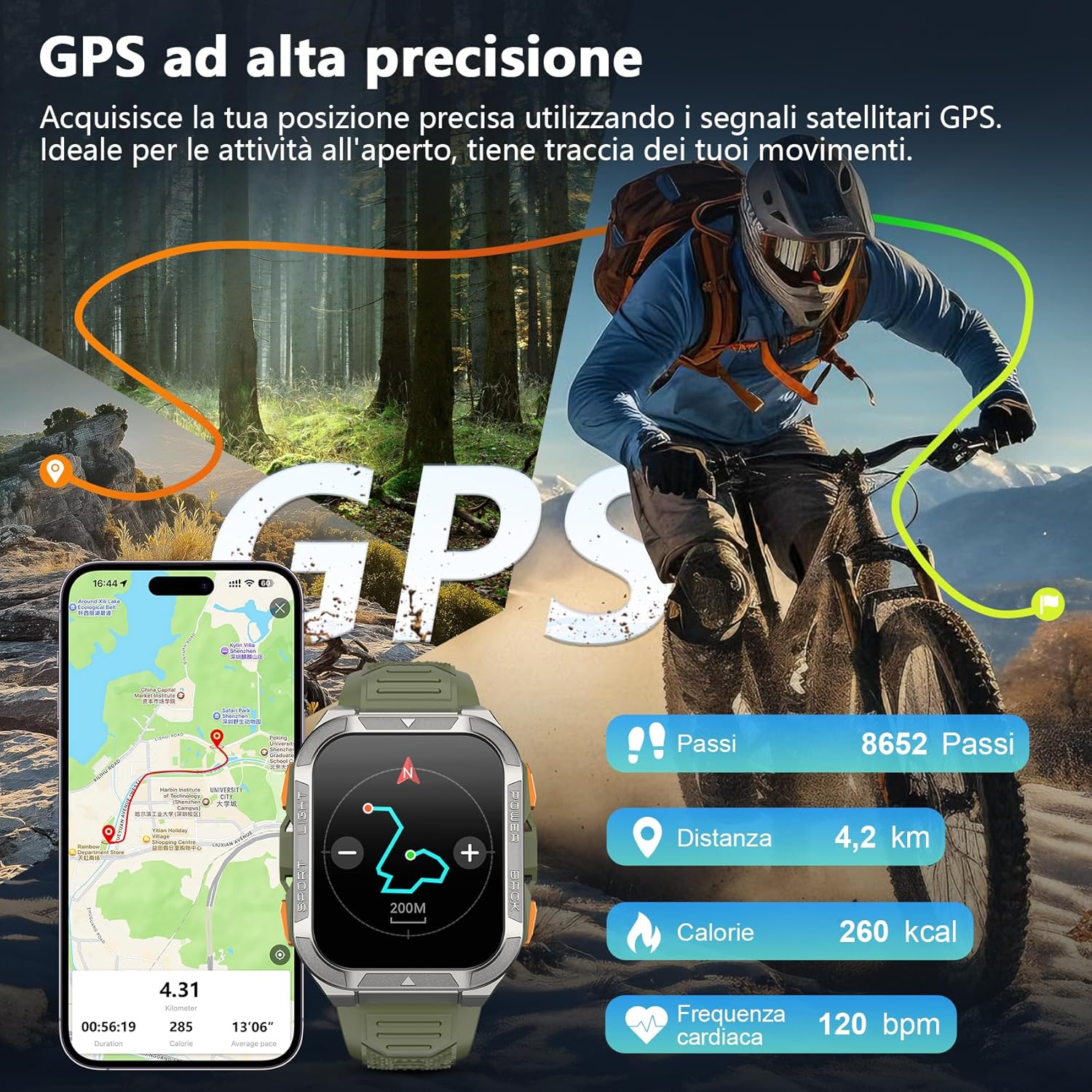 Obrázek zobrazující Černouview W80PRO Smartwatch displaying incoming calls and message notifications.
