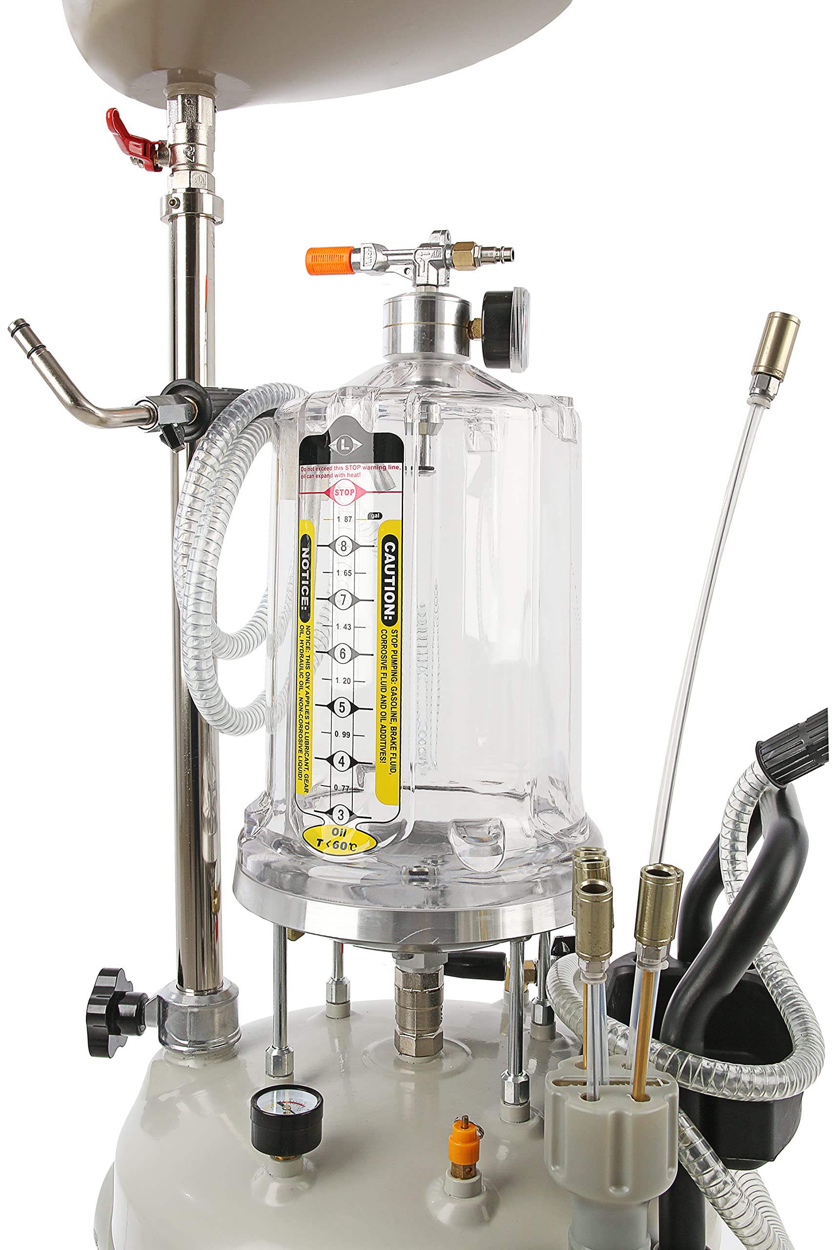 Professional-Line 2709 - Carro recogedor de aceite (6 sondas de extracción, 80 l, neumático, colector de aceite usado, mejores procedimientos 2709)