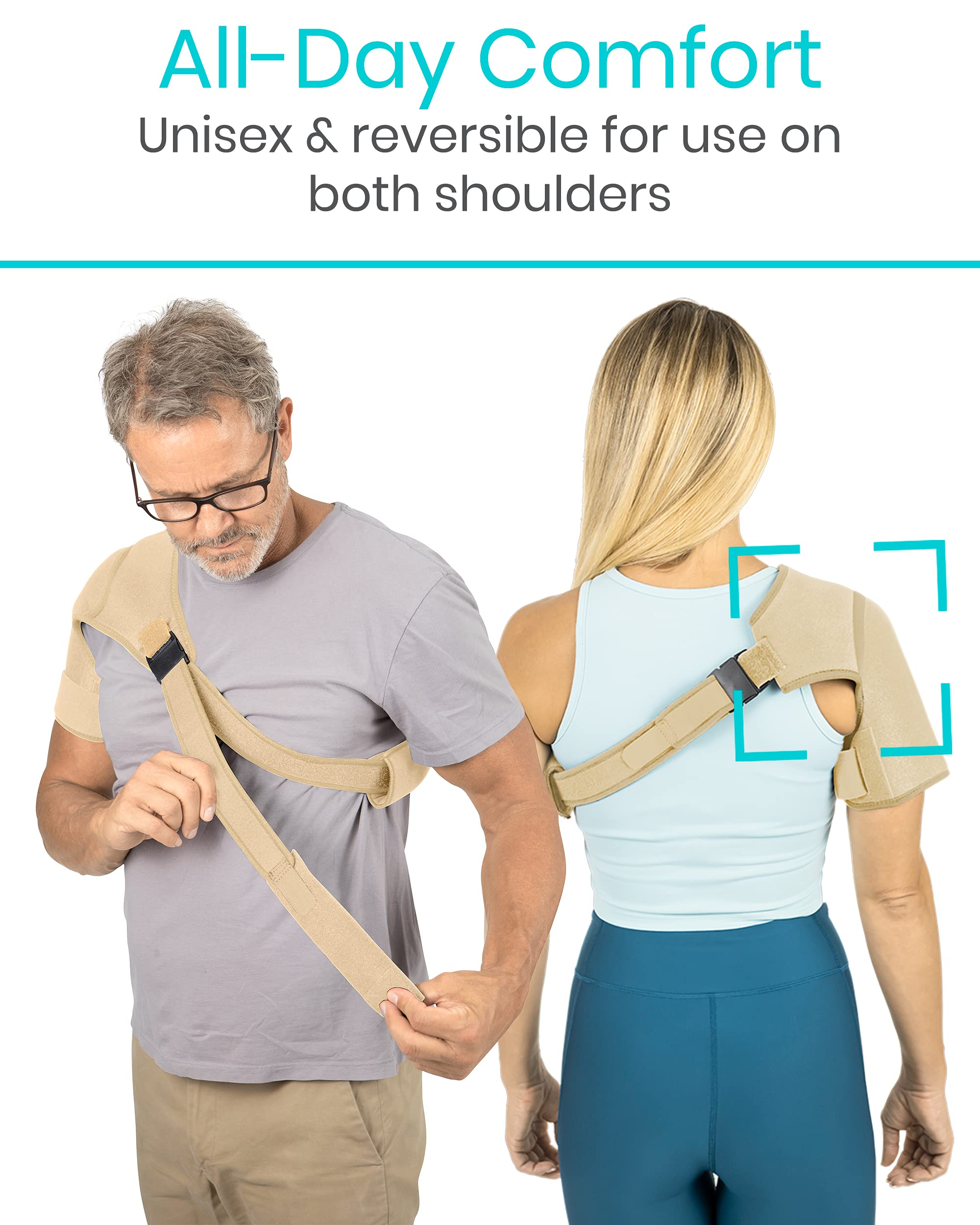 Vive Shoulder Brace Rotator Cuff Compression Support Men, Women