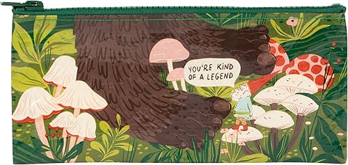 Miniatura 10 de Blue Q Bear Neccessities - Estuche para lápices con cremallera gruesa, resistente y fácil de limpiar, 4.25 pulgadas de alto x 8.5 pulgadas de ancho,