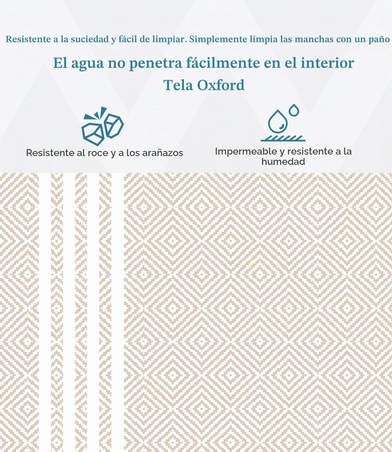 DEWUR Manta de pícnic Impermeable Lavable, Manta de Playa, sin Arena, XXL, para Camping, Playa aislada con Parte Inferior Impermeable (Caqui, 200 x 200 cm)