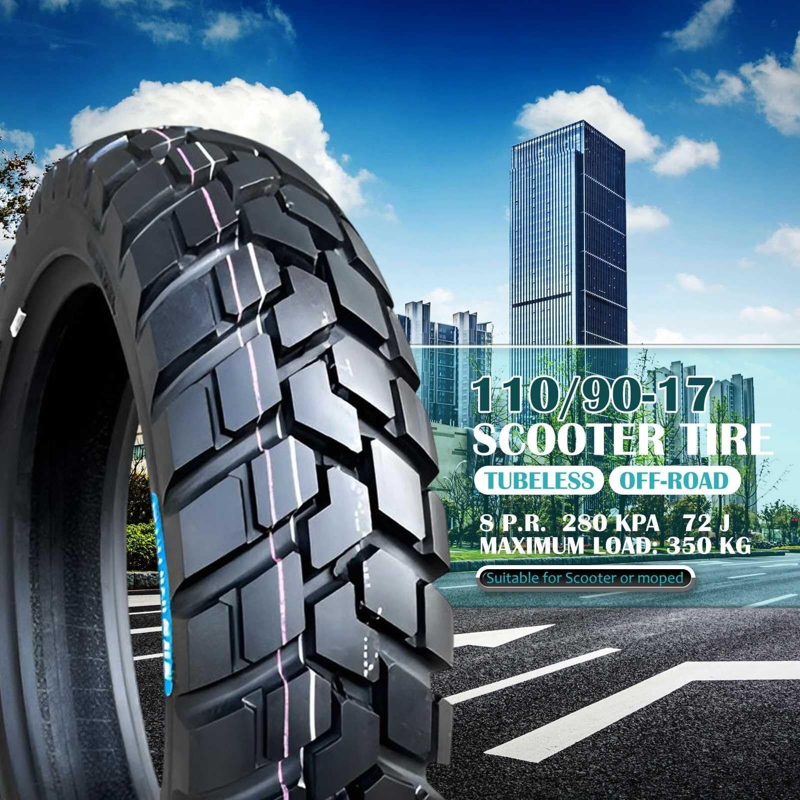 110/90-17 Opona Motocyklowa Terenowa 110/90/17 z Profilem Off-Road dla Felg 17 Cali z 110 90 17 8PR 72J 300kPa Tył Motocykl