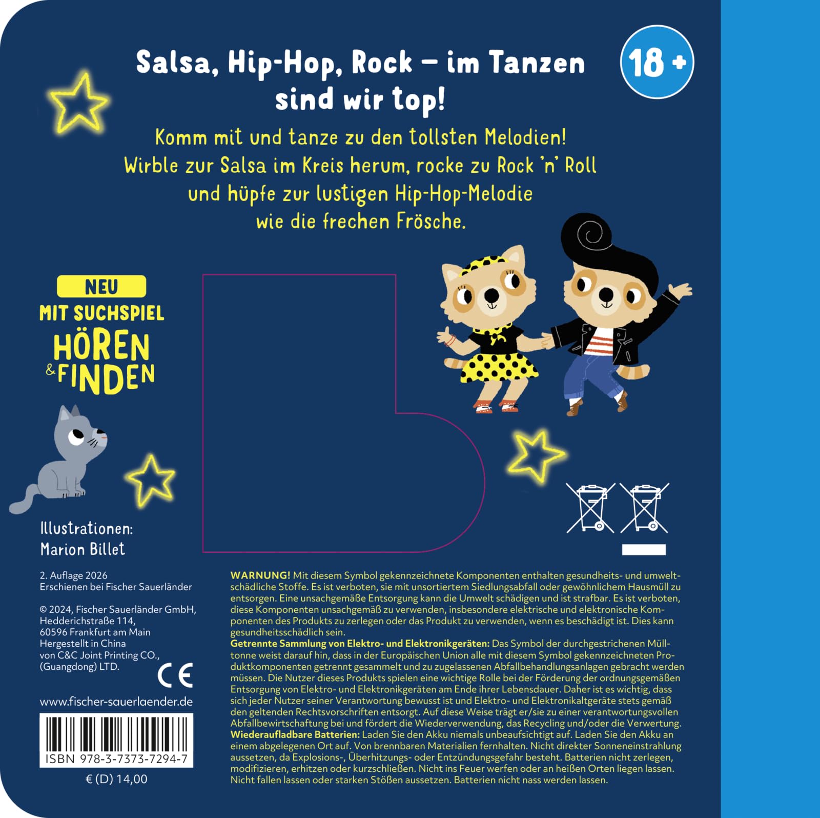 Hörst du die Musik zum Tanzen?: Soundbuch | Pappbilderbuch mit Liedern zum Tanzen - Schönes Geschenk für Babys und Kleinkinder ab 18 Monaten (Spielbuch mit Geräuschen)