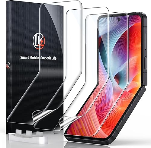 Miniatura 8 de LK Paquete de 3 protectores de pantalla para Samsung Galaxy Z Flip 5, sensible al tacto, cobertura completa, compatible con fundas, TPU suave de