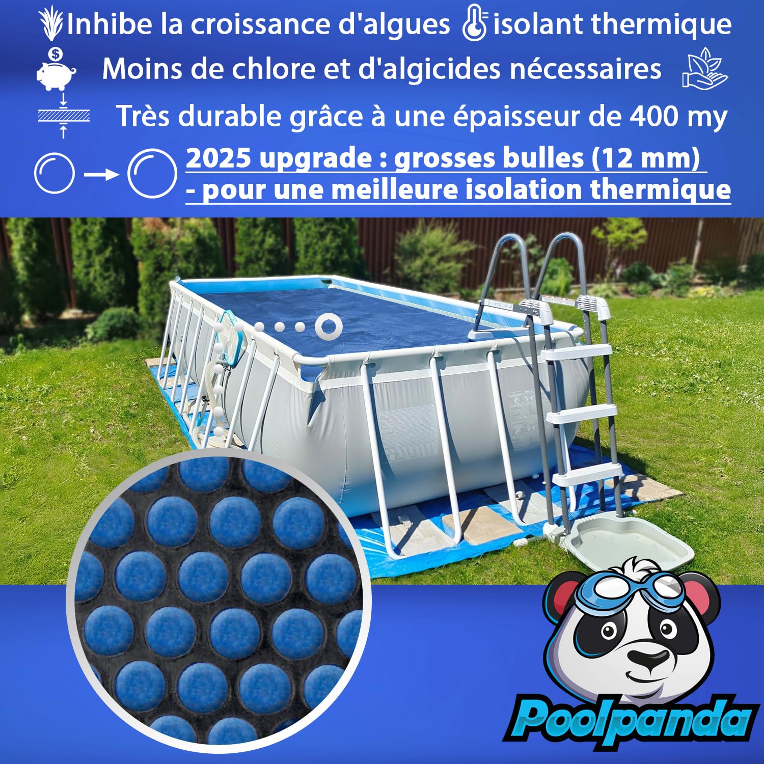 Piscine Swim Essentials 300x200x75 cm PVC renforcé cadre acier SWIM ESSENTIALS D