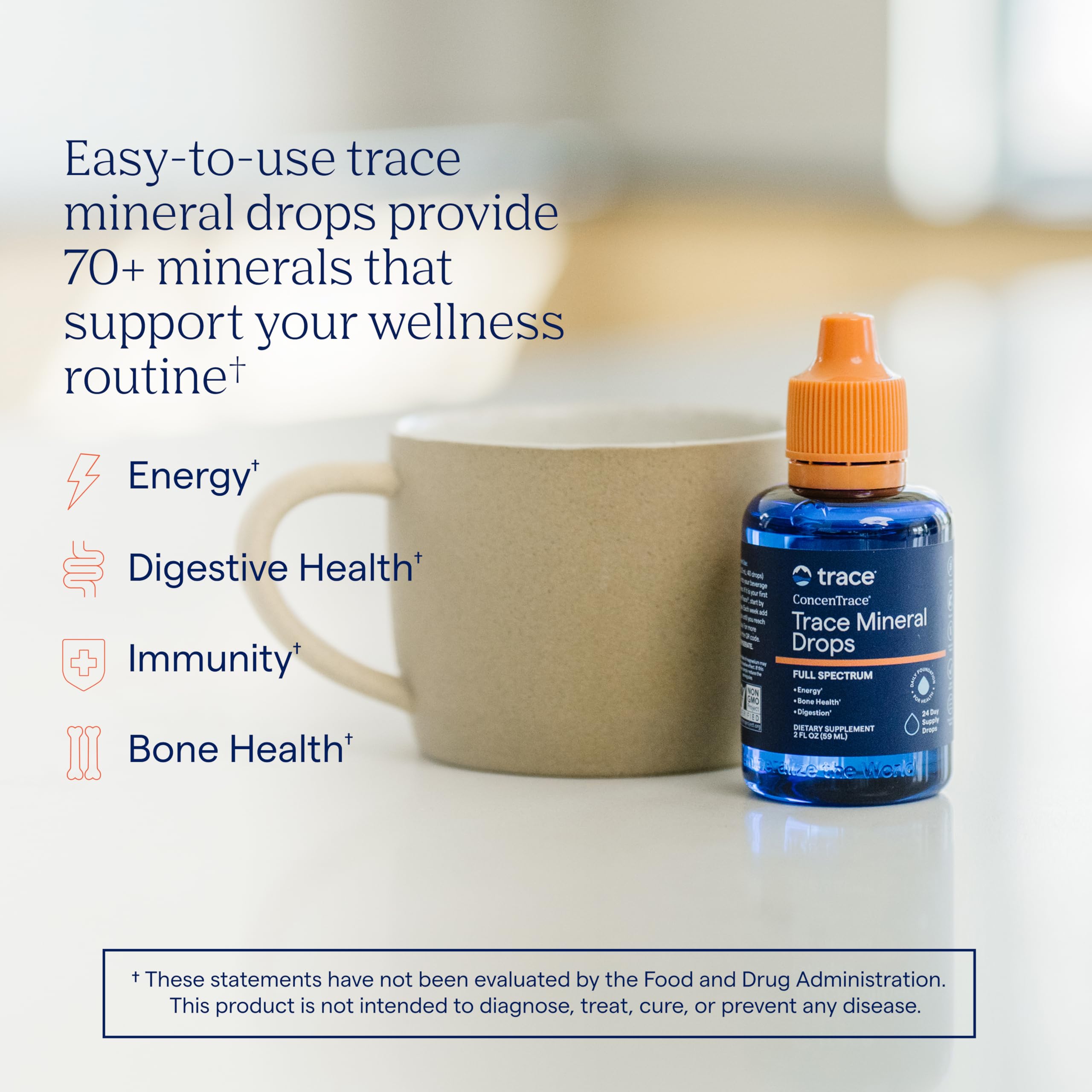 Trace Minerals ConcenTrace Mineral Drops, 70+ Ionic Minerals, 2 fl oz — Amazon image 2