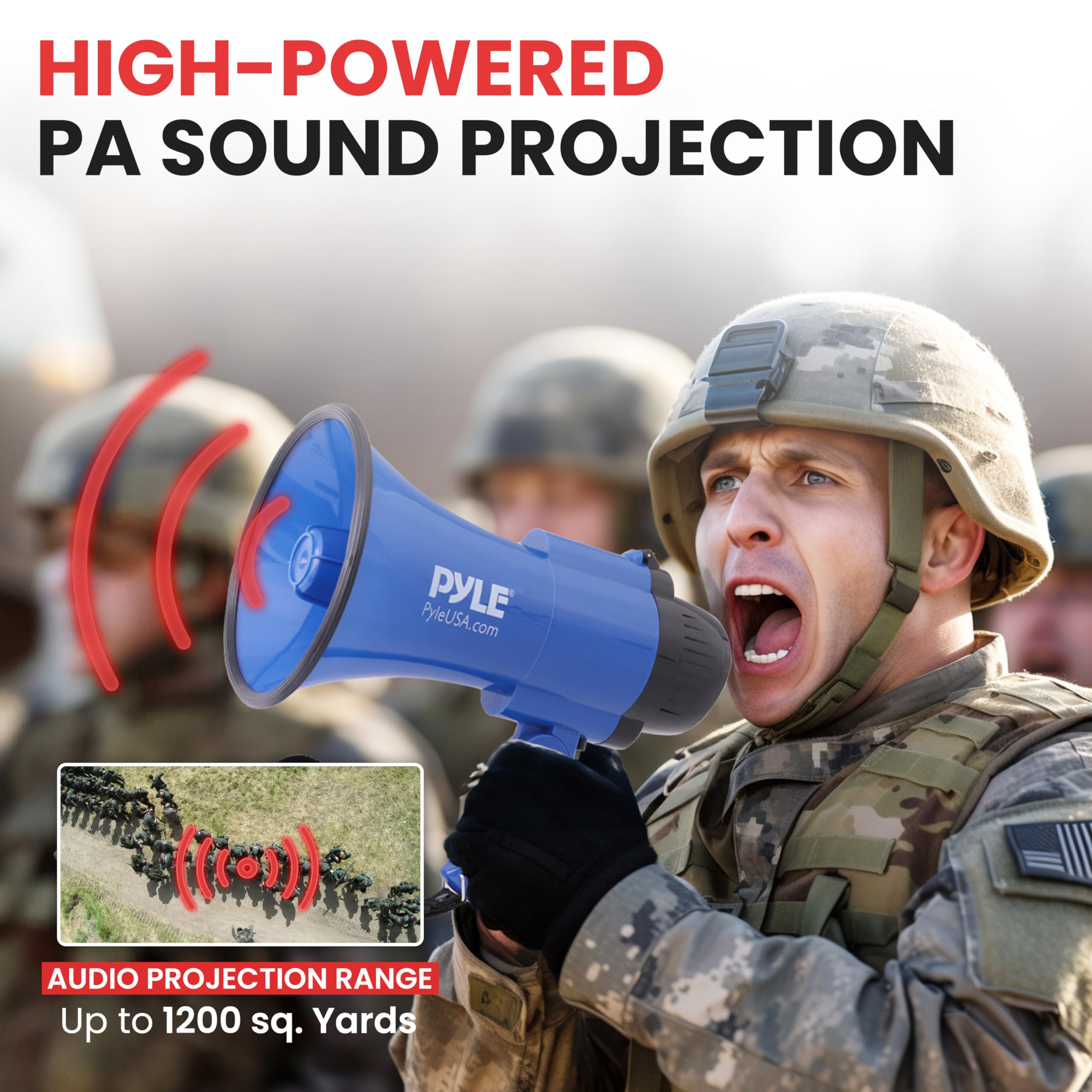 Amazon.co.jp: 【Pyle パイル 30W メガホン 拡声器】生活防水 730mまで