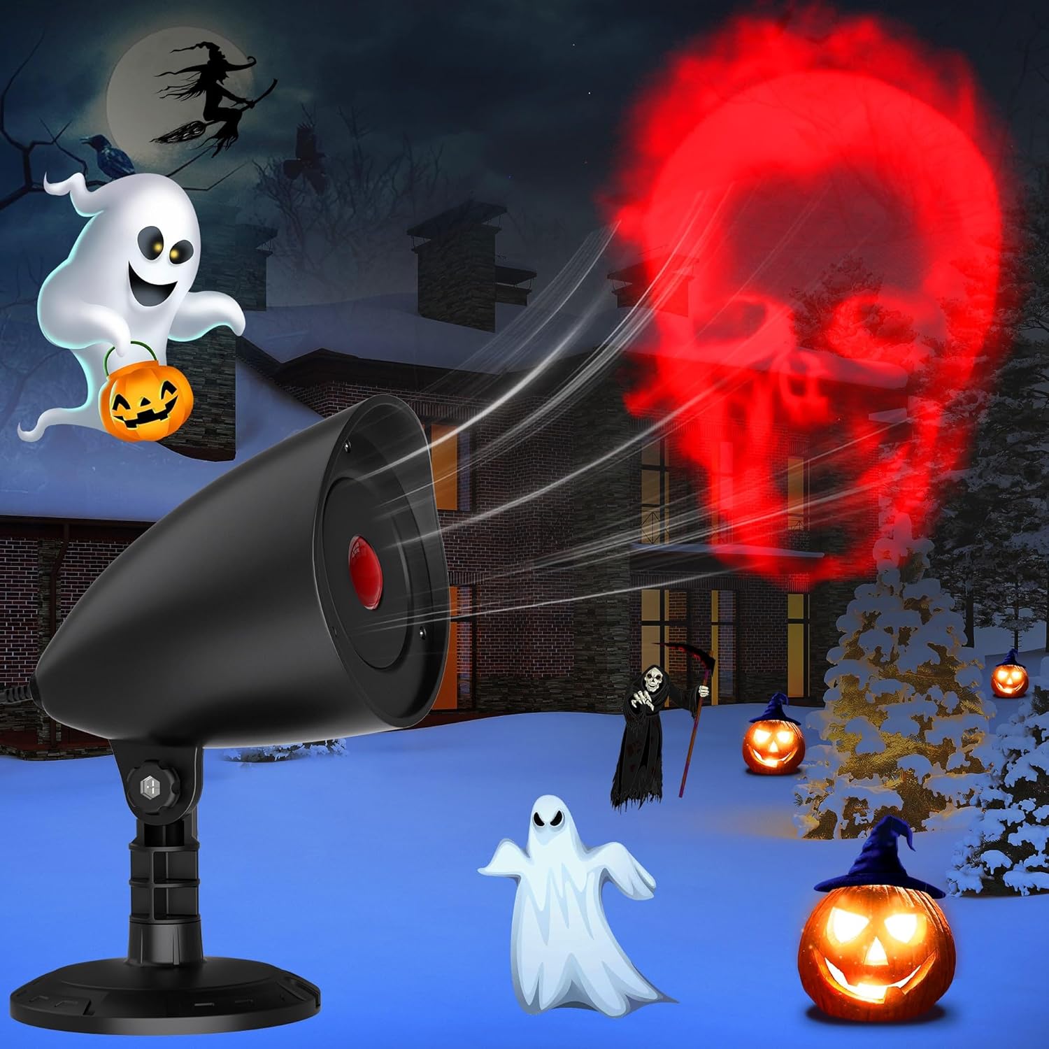 Halloween Projector Lights Outdoor GYLEFY Halloween