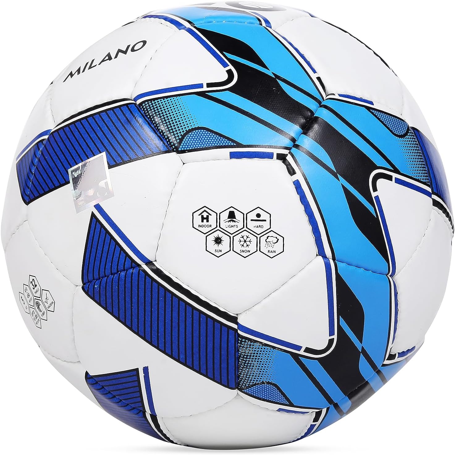 IRIS USA, Inc. Cosco Milano Hand Stiched Football-Size: 5 (White,Yellow,Black)