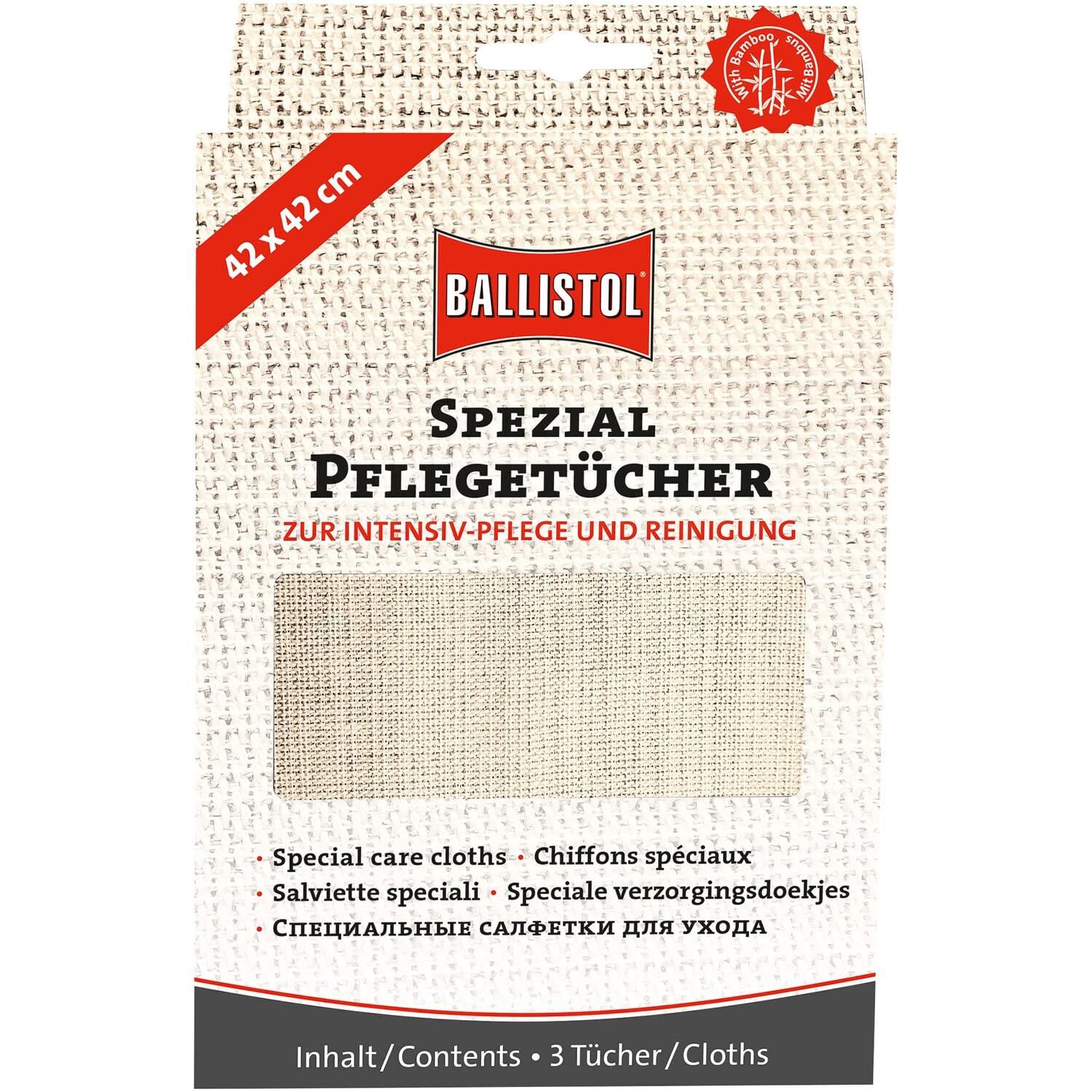 BALLISTOL Salviette speciali per la cura delle armi, confezione da 3