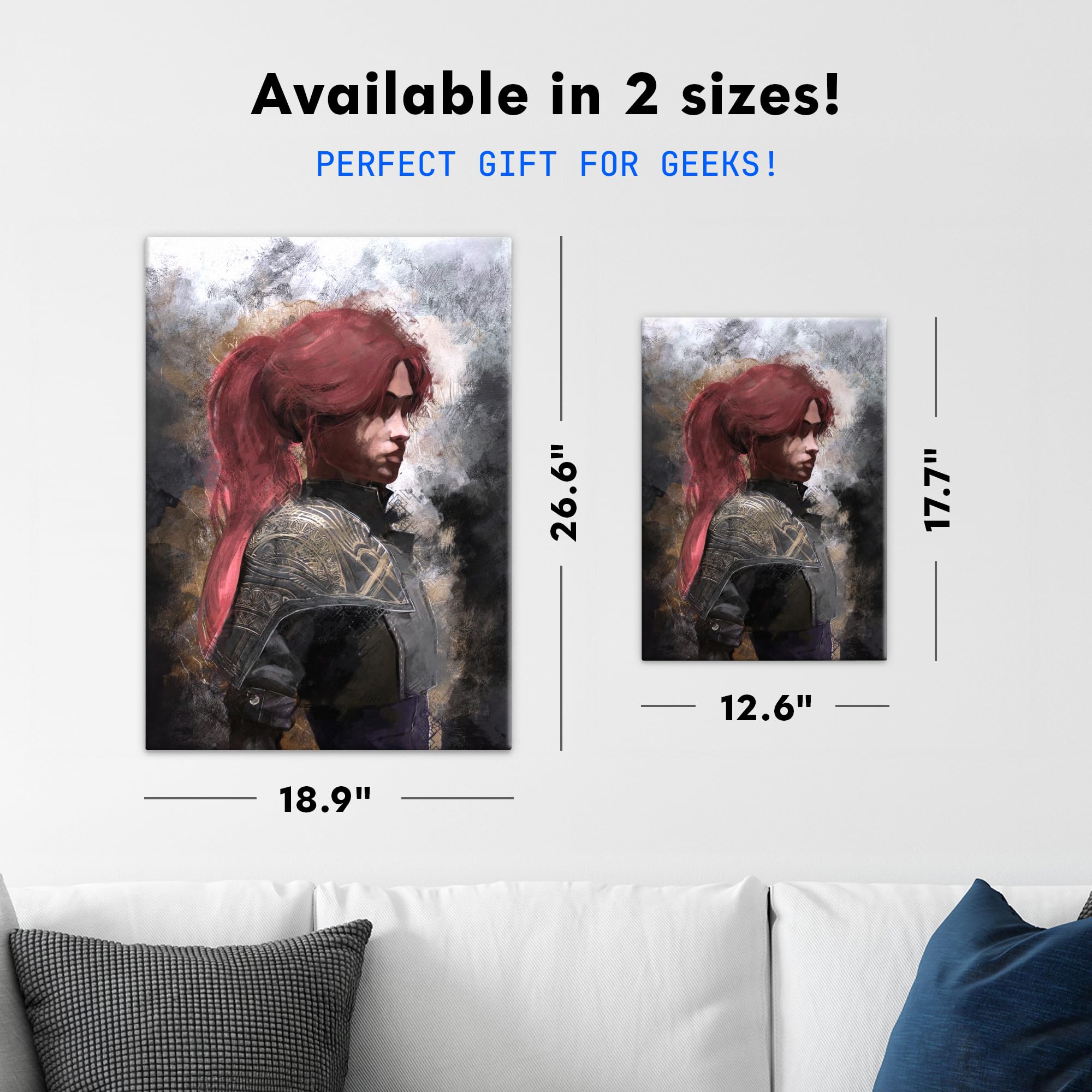 Displate Officiel Clair Obscur: Expedition 33 Poster - Maelle Concept Art - Métallique Fixation Magnétique Licence Officielle Image Affiche de Haute Qualité 45 cm x 32 cm