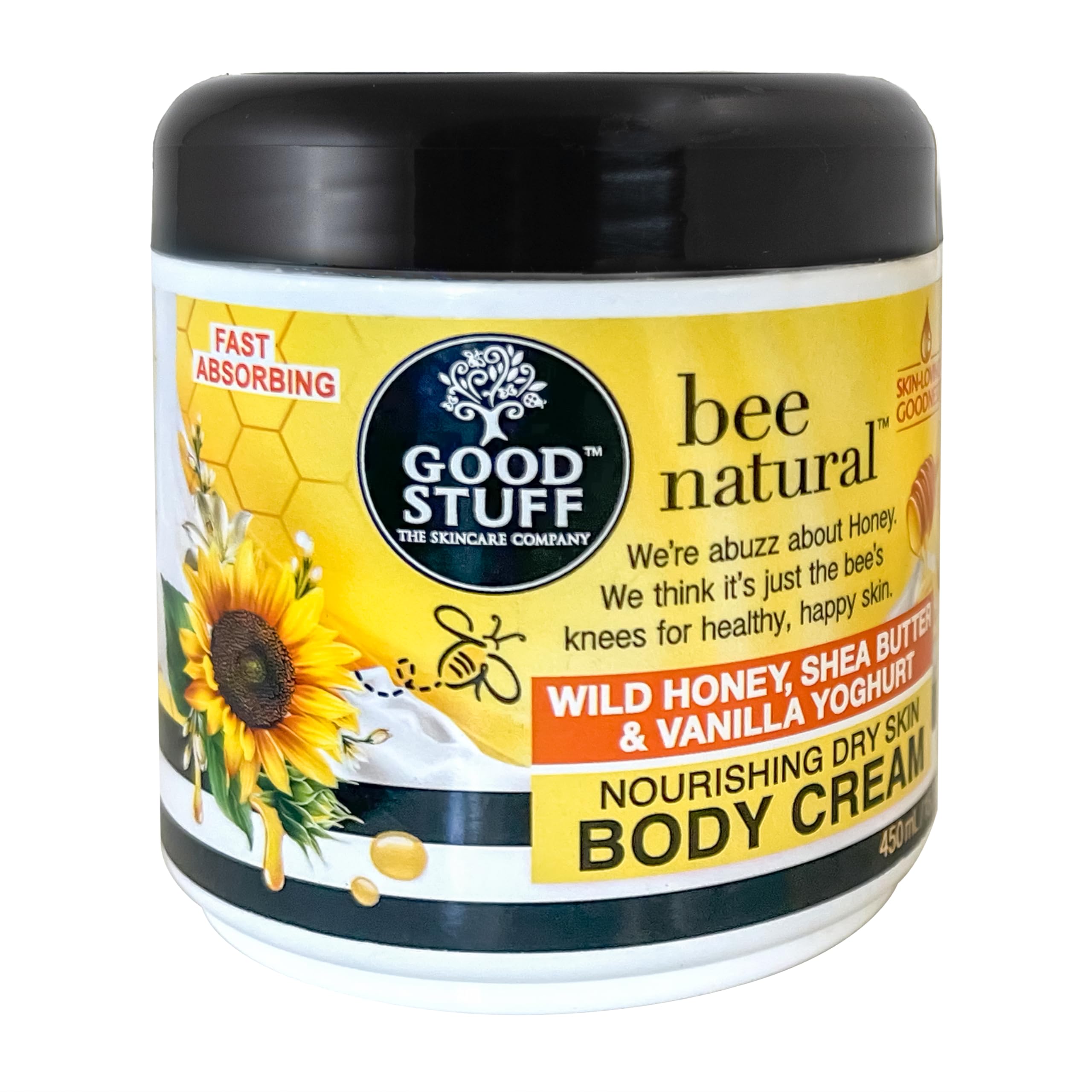 Good Stuff Bee Natural Nourishing Body Cream with Shea Butter 500g/15.22Fl.Oz