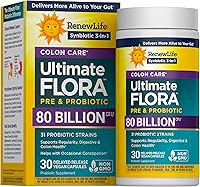 Vista 10 de Renew Life Probiótico para adultos, suplemento probiótico Ultimate Flora Extra Care - Sin gluten, lácteos y soja, 50 mil millones de CFU - 30