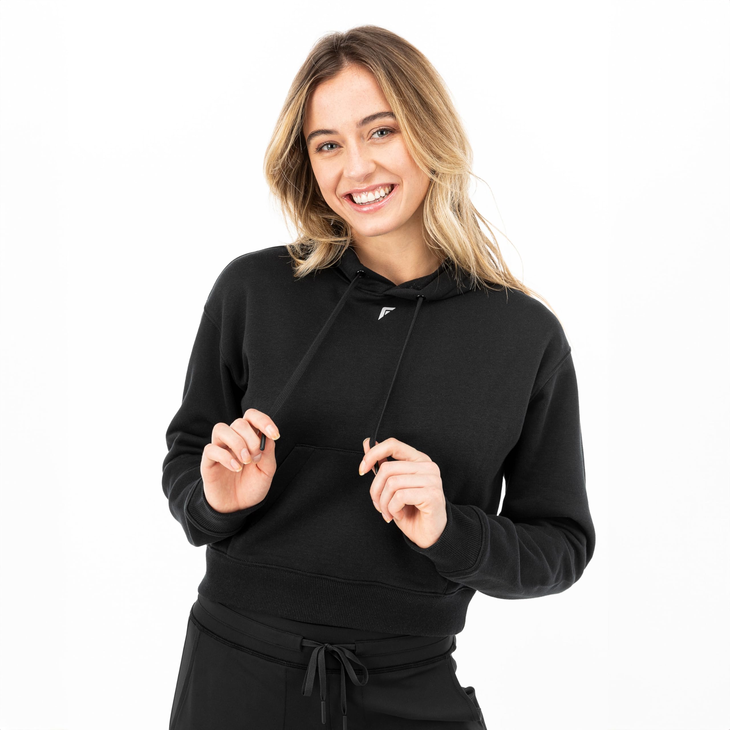 Franklin Sports Sudadera Corta con Capucha para Mujer