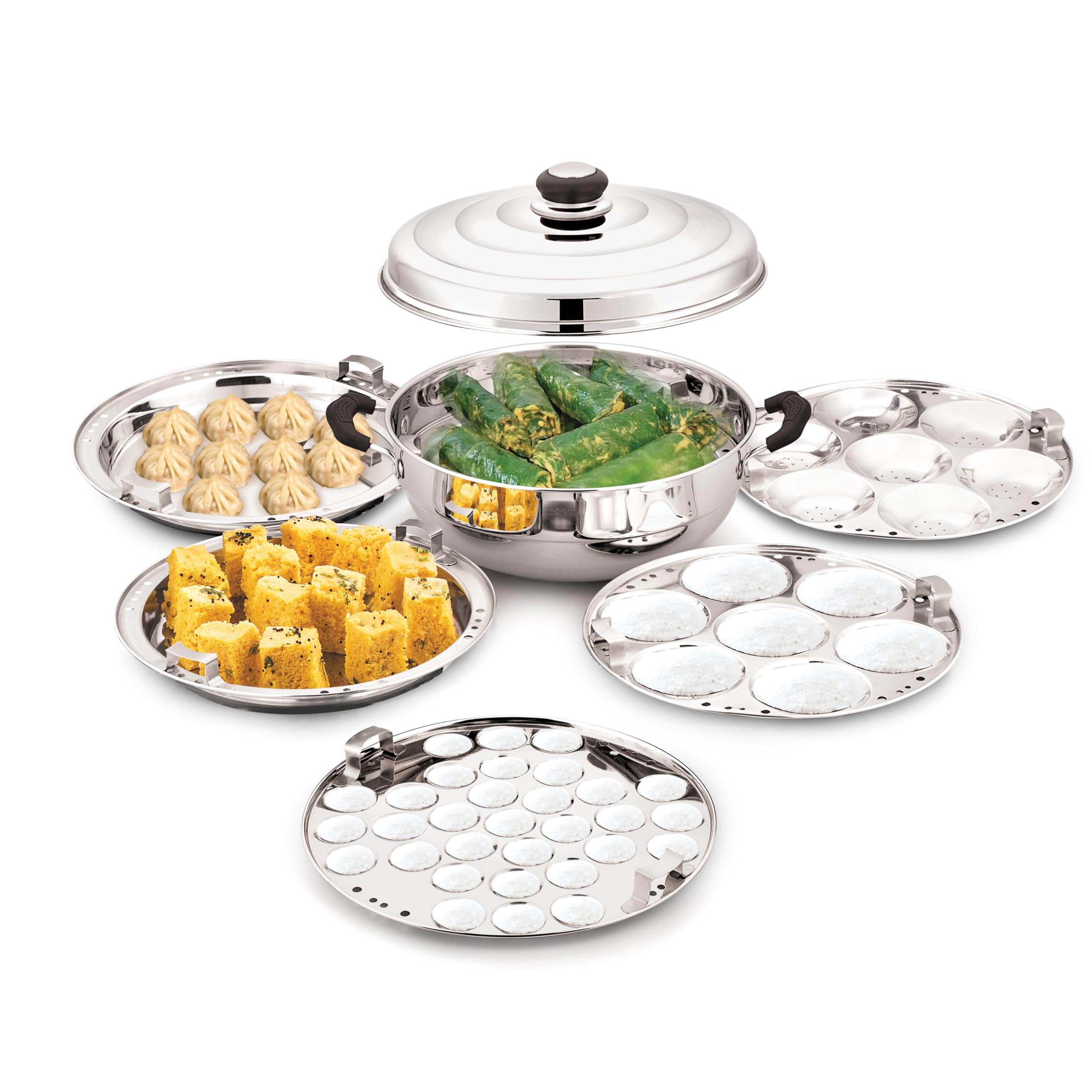 Metalux Stainless Steel Multikadai 26 cm - 8 pcs Set : Amazon.in