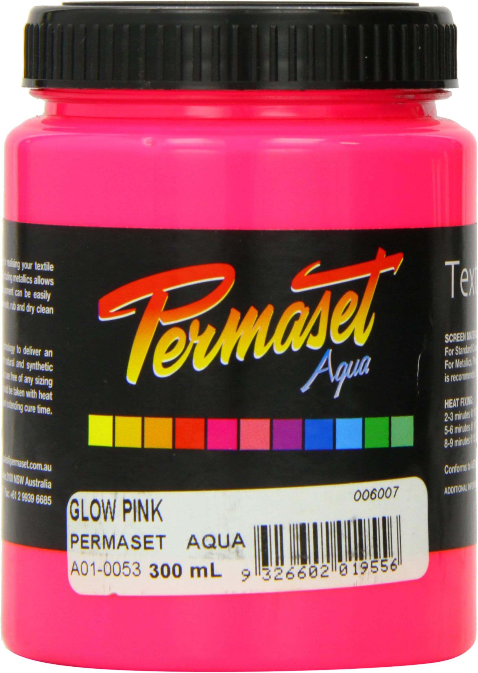 Aqua Standard 300ml Pink - Screen Printing Ink for Fabric - Ideal Screen Printing Kit for Home Office, Starter Kit, Fabric Paint, Screen Printer and Other Fabric Ink