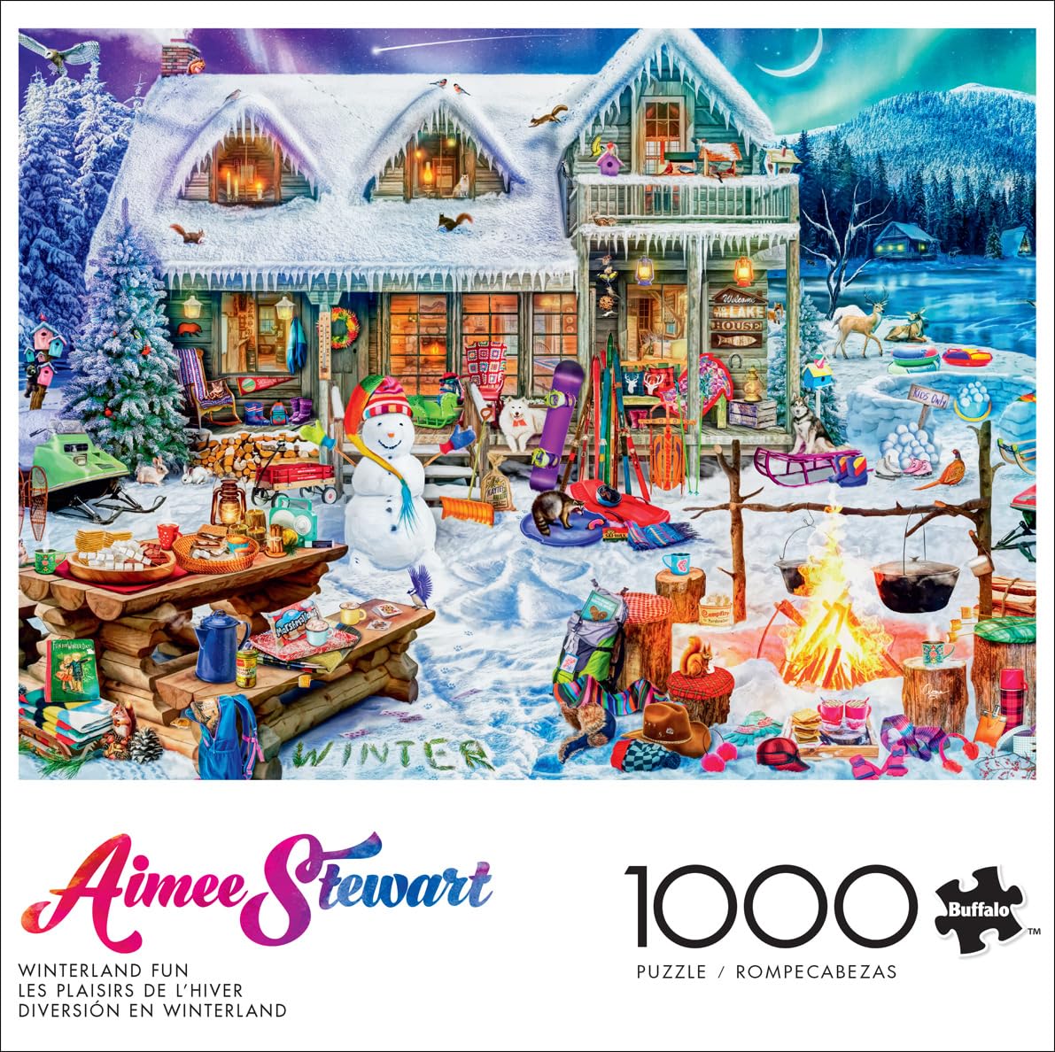 Buffalo Games - Aimee Stewart - Winterland Fun - 1000 Piece Jigsaw
