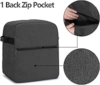 Vista 4 de Luxja Cubierta antipolvo compatible con mezcladores KitchenAid de 4.5 cuartos y 5 cuartos (con una almohadilla de relleno inferior), cubierta