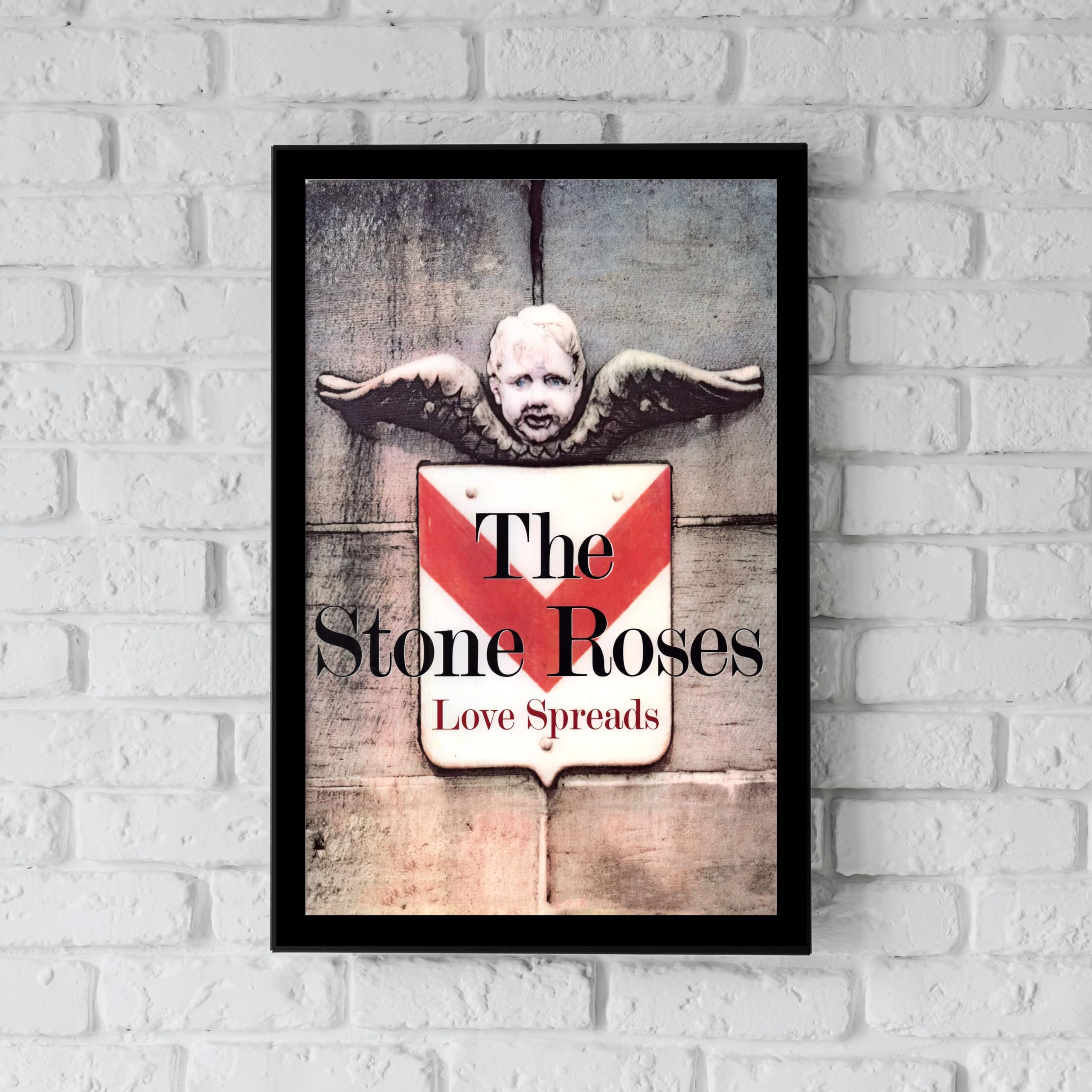 STONE ROSES The - A4 Wall Art Print, record cover 'Love Spreads' - (29.7 x 21 cms PRINT ONLY)
