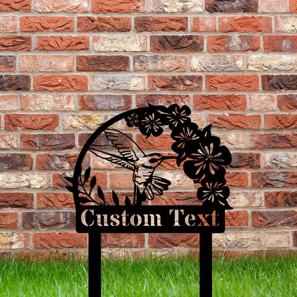 Custom Garden Metal Signs - Personalized Garden Metal Art - Custom Metal Garden Stake - Yard Metal Decor - Gift for Gardener - Gardener Name Stake Signs
