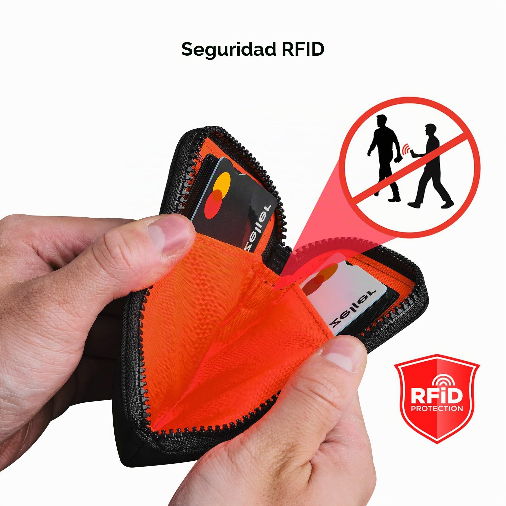 ALPAKA Zip Card Pouch – Cartera con Cremallera y RFID