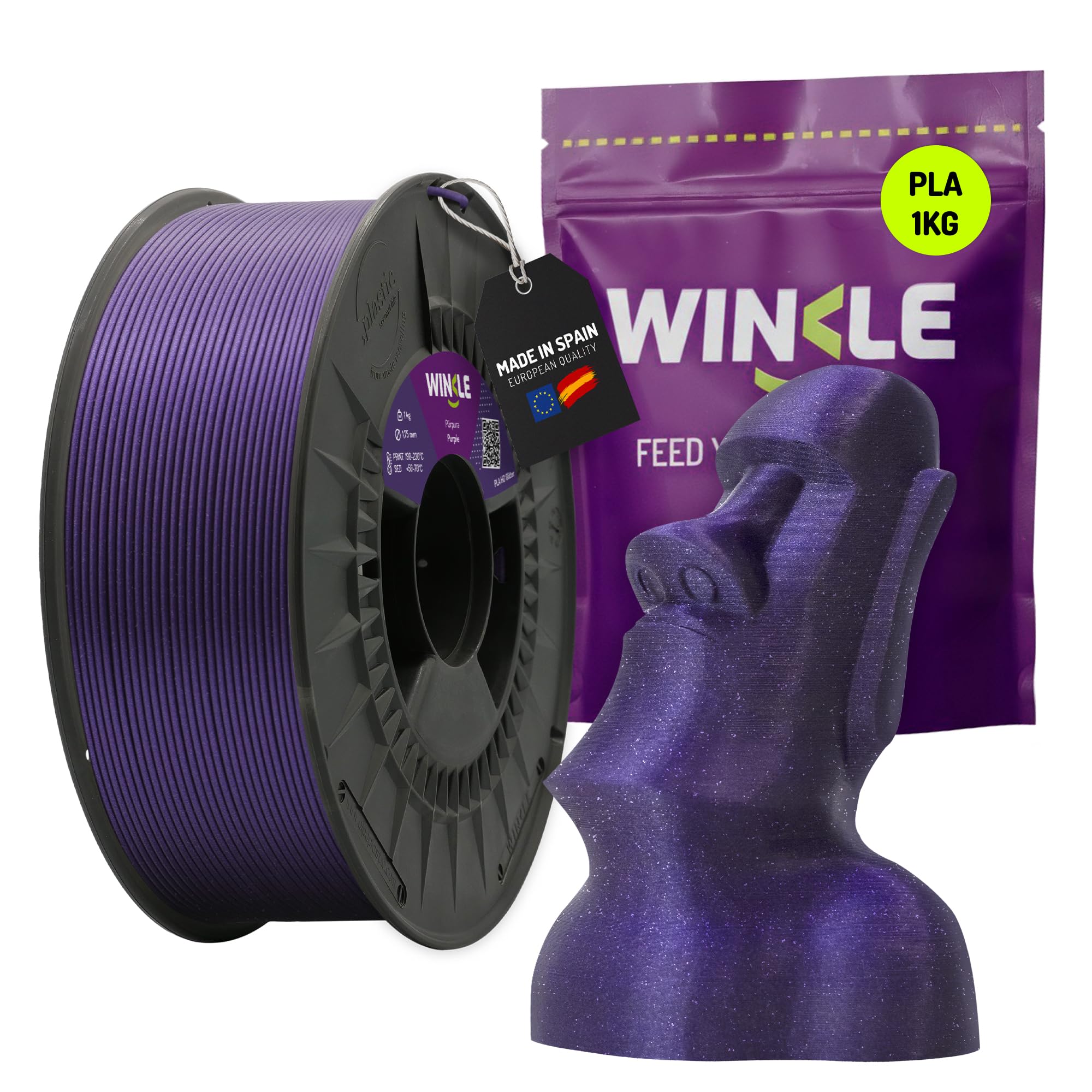  - Winkle Pla-Hd Filament 1.75mm 1000G Shiny Purple