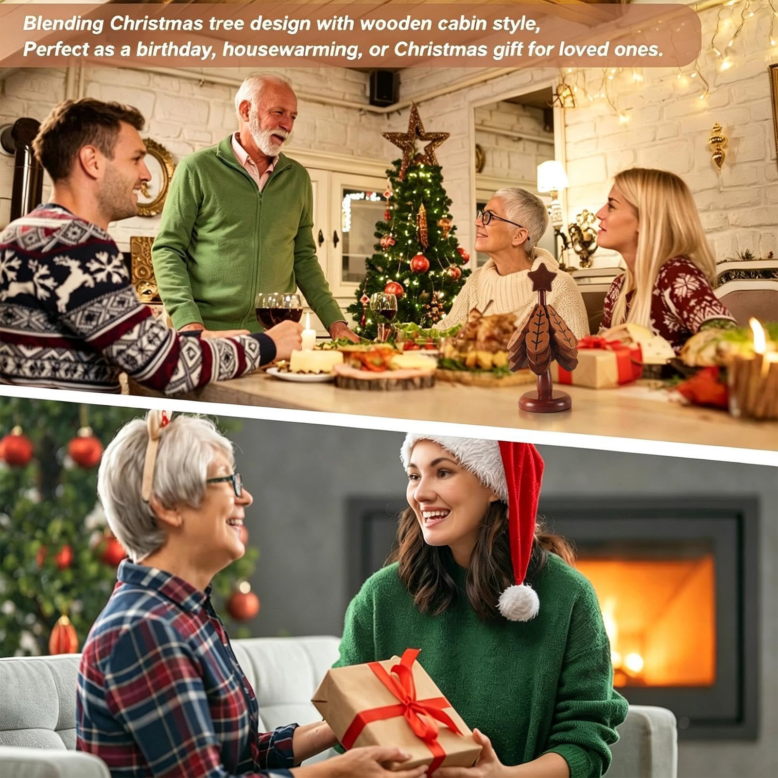 Posavasos para árbol de Navidad, plegable, posavasos de cocina de Navidad | Juego de protectores de ollas con forma de árbol de Navidad para encimera, sartenes, cena, taza, apartamento