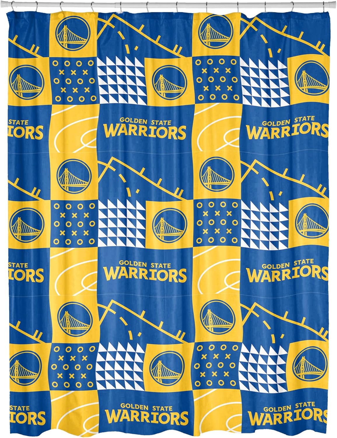 Northwest NBA Colorblock Shower Curtain, Philadelphia 76ers