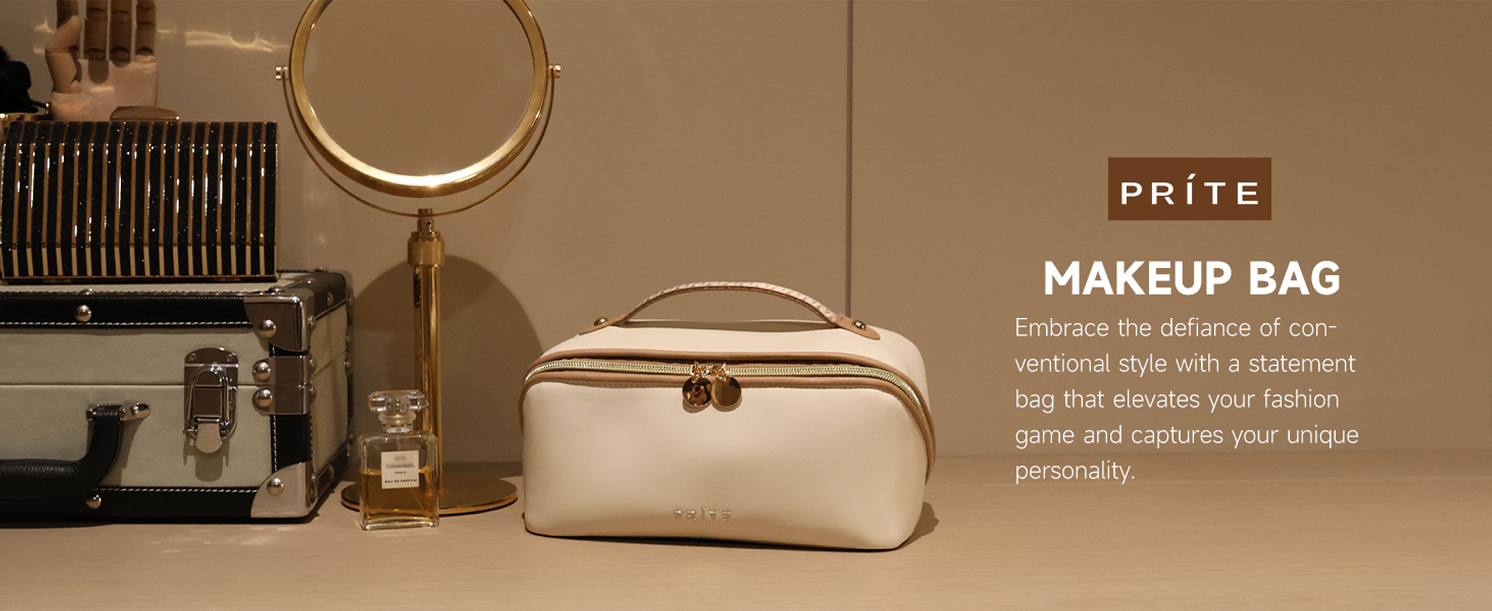 ZIOSINM Trousse Maquillage Femme Voyage, 22x15x12 Cm Trousse De