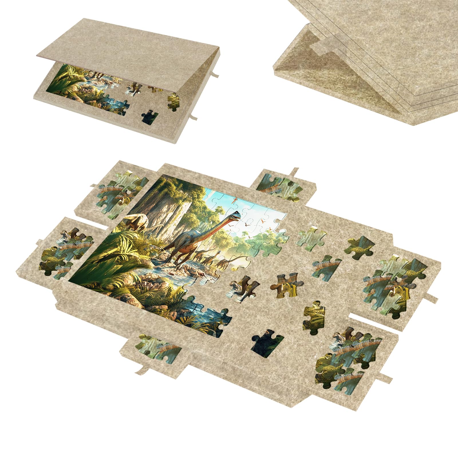Puzzle mesa con 6 cajones, mesa plegable para hasta 1000 piezas, 77 x 53,6 cm, tablero de rompecabezas – Clasificador y organizador de puzles