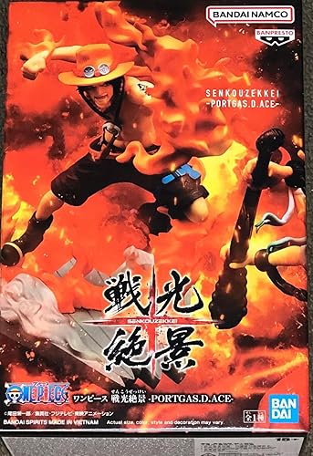 Banpresto - Una pieza - Portgas. D. Ace, Bandai Spirits Senkozekkei Figura