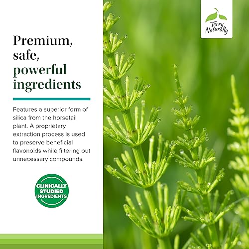Miniatura 5 de Terry Naturally Silica-20 - Apoya el crecimiento del cabello y la fuerza de las uñas - Suplemento de colágeno para ayudar a la densidad y la fuerza