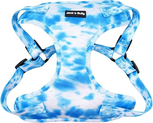 Jack & Bully Arnés para perro, chaleco sin tirones, de neopreno ajustable, suave con malla transpirable, para todo tipo de clima, bulldog francés